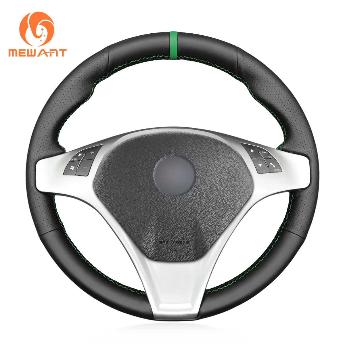 

Mewant Hand-stitched Artificial leather Steering Wheel Cover(Customizable) for Alfa Romeo Giulietta 2010-2014 / MiTo 2009-2015