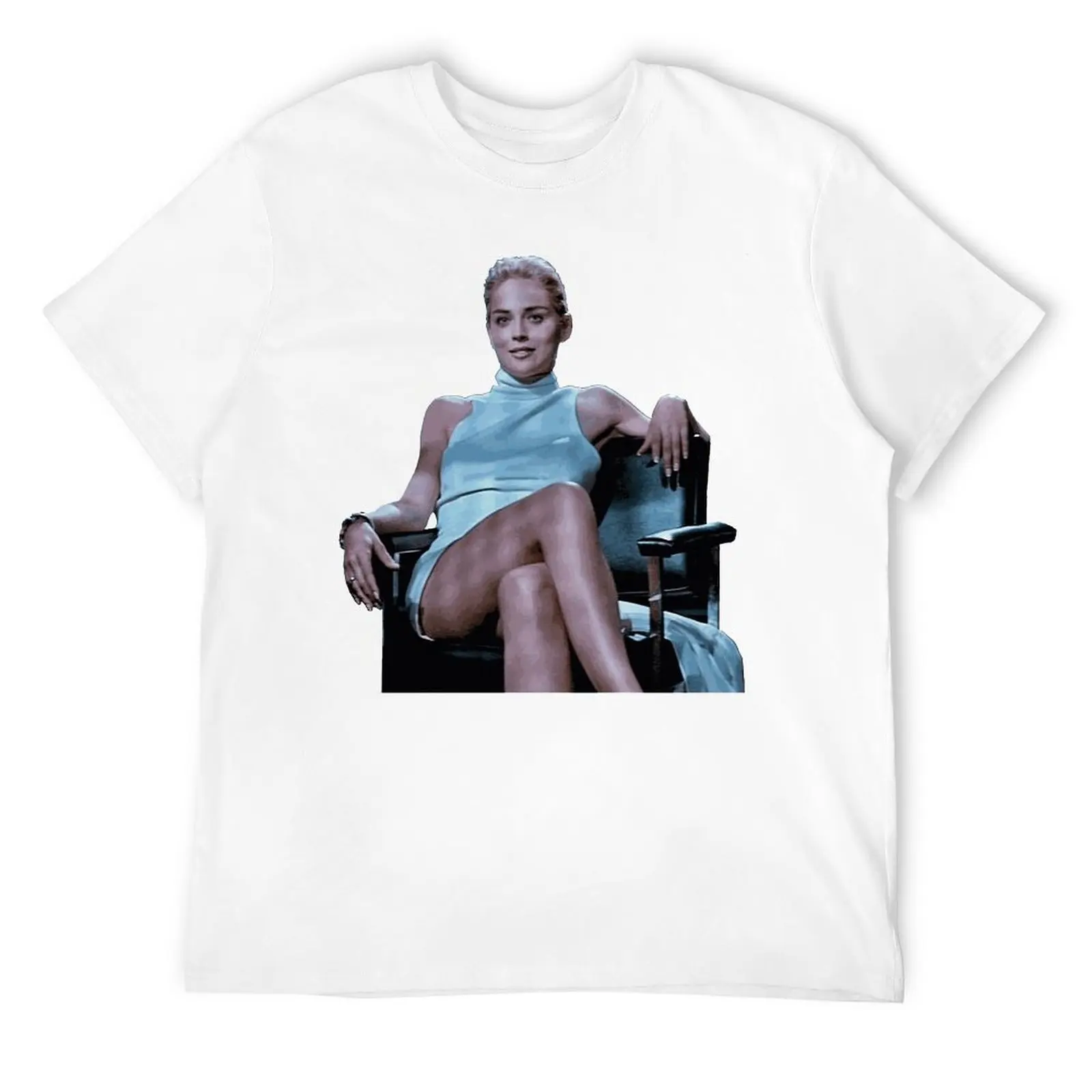 Man Eater II Sharon Stone Basic Instinct Tees Crewneck Adult T-shirt Creative Fitness Funny Vintag High Grade Tees Eur Size