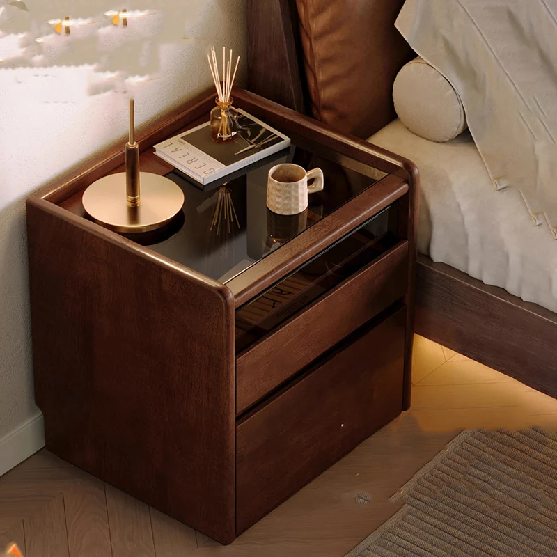 

Minimalist Space Saving Bedside Table Vintage Premium Aesthetic Elegant Nightstand Table Unique Design Cajonera Home Furniture
