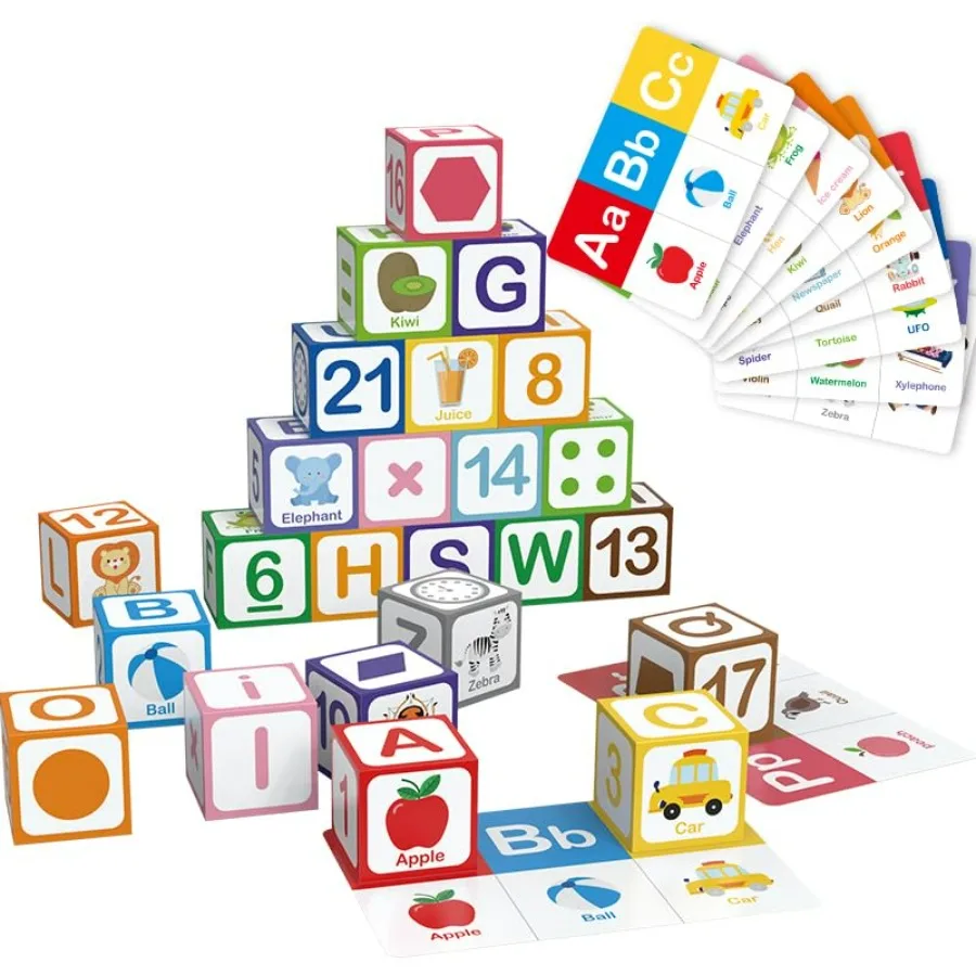 's Multiple Activity Toys Educational Alphabet Building Blocks Set