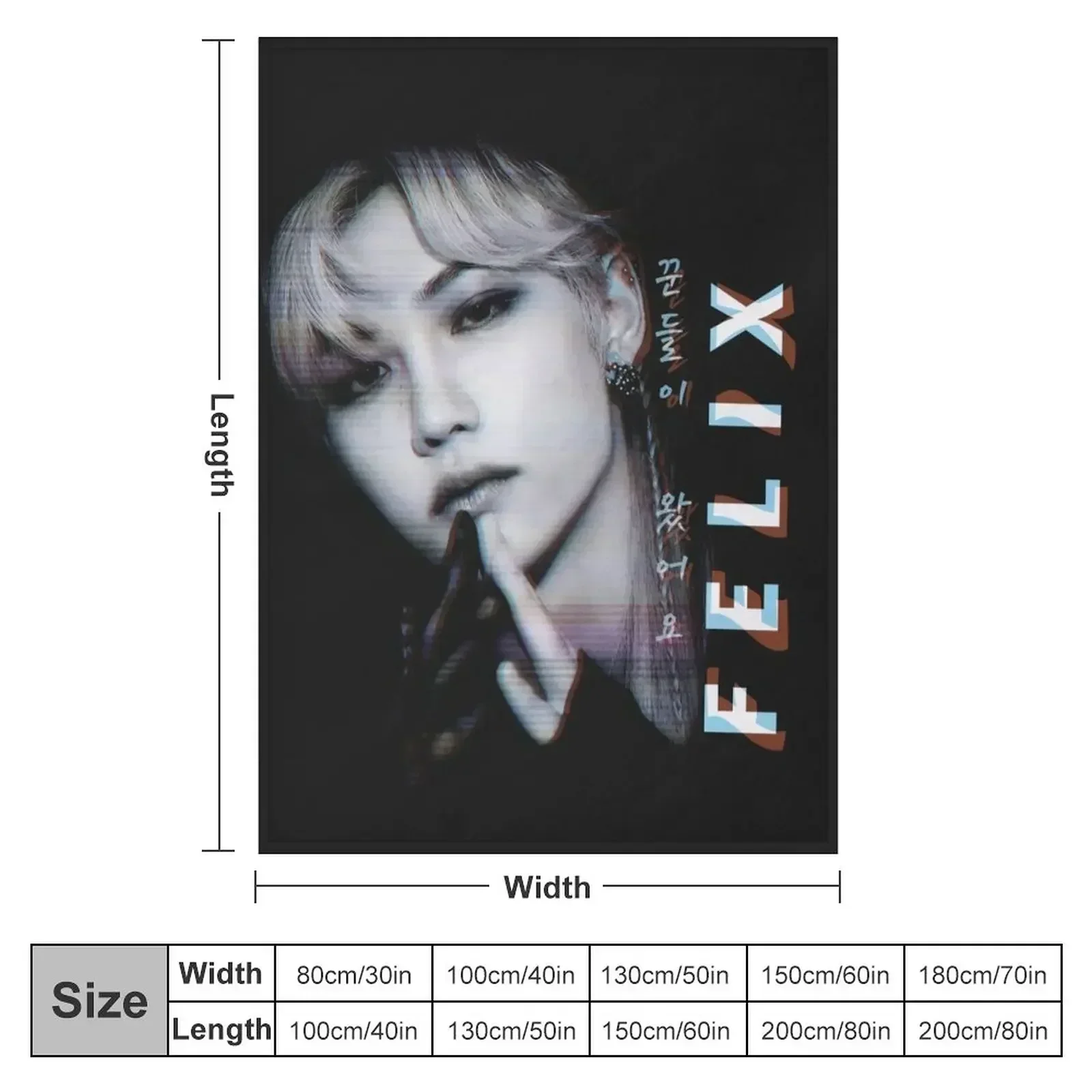 SK Felix Dark Glitch Effect Throw Blanket couch cozy soft plush fuzzy picnic outdoor blanket