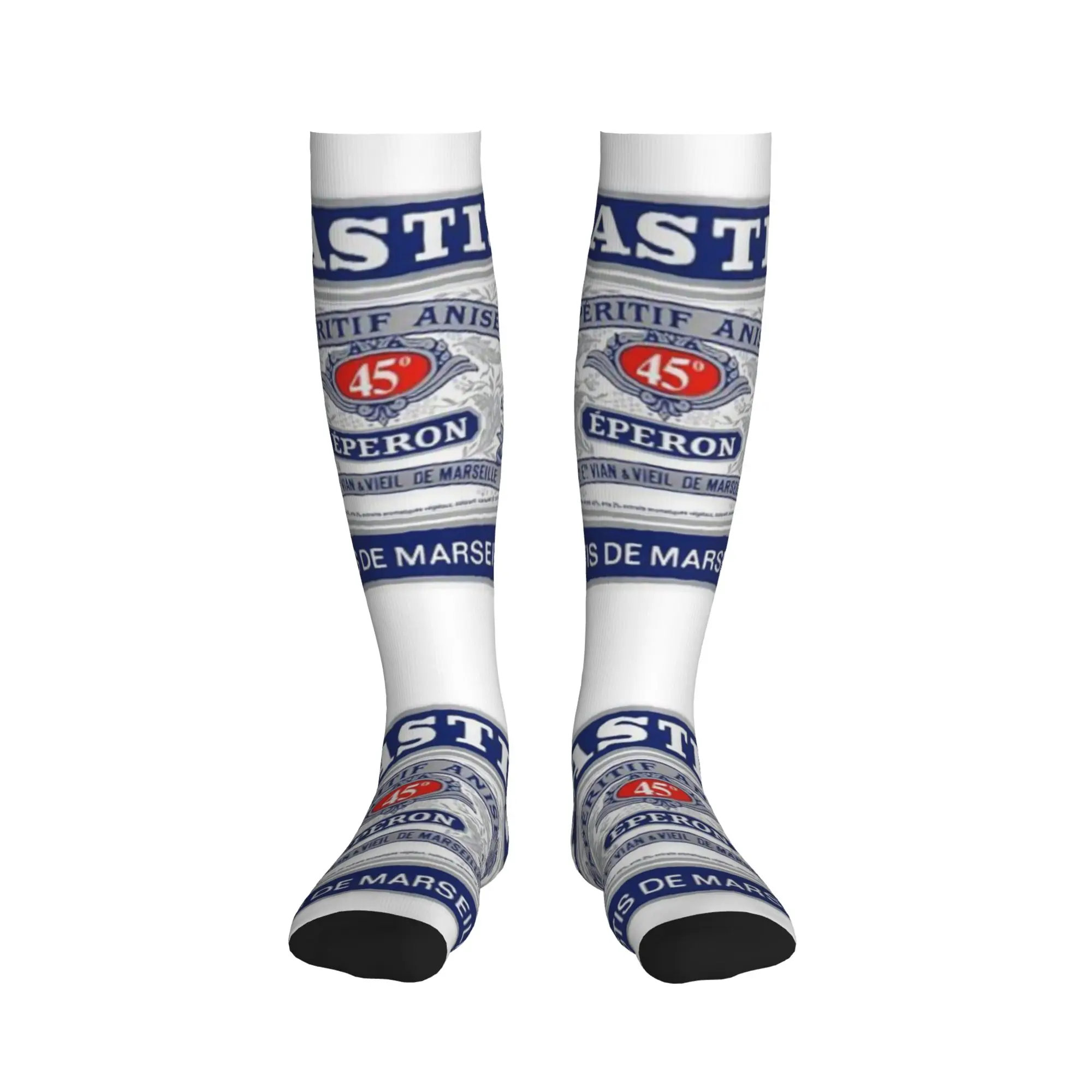 Fashion Pastis From Marseille Ricards Socks Women Men Warm 3D Print  Sports Football Sports Compression Socks view 2