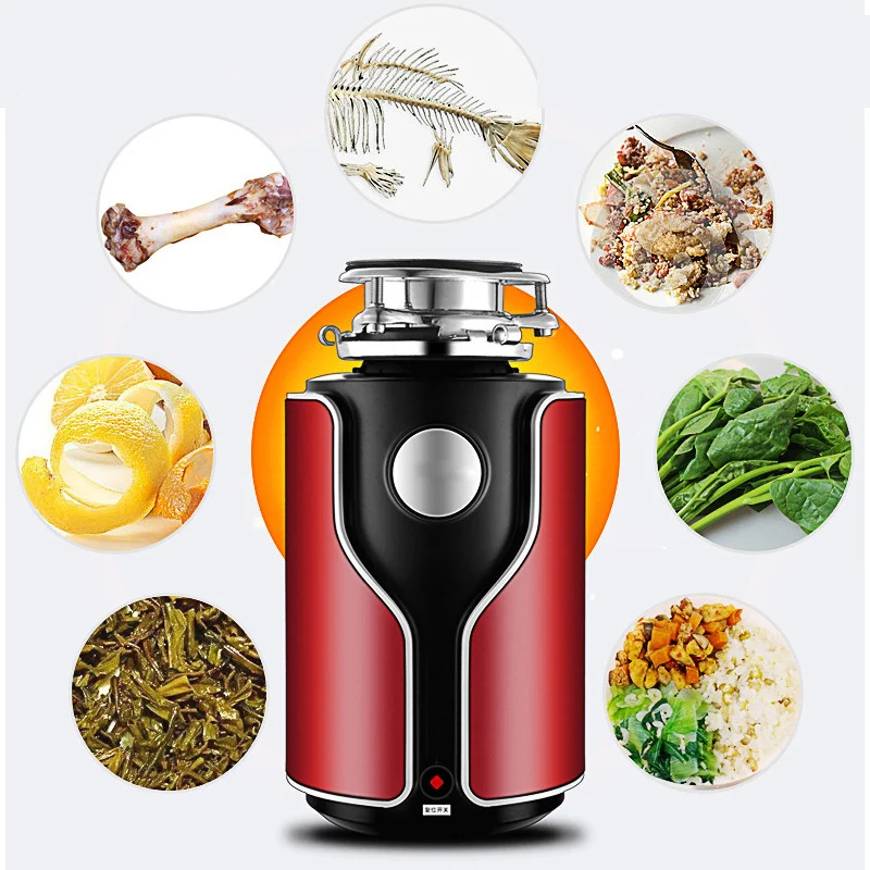 Home Kitchen Food Waste Disposer Garbage Processor Crusher Food-Waste Disposers Tools Household Adapter Appliances