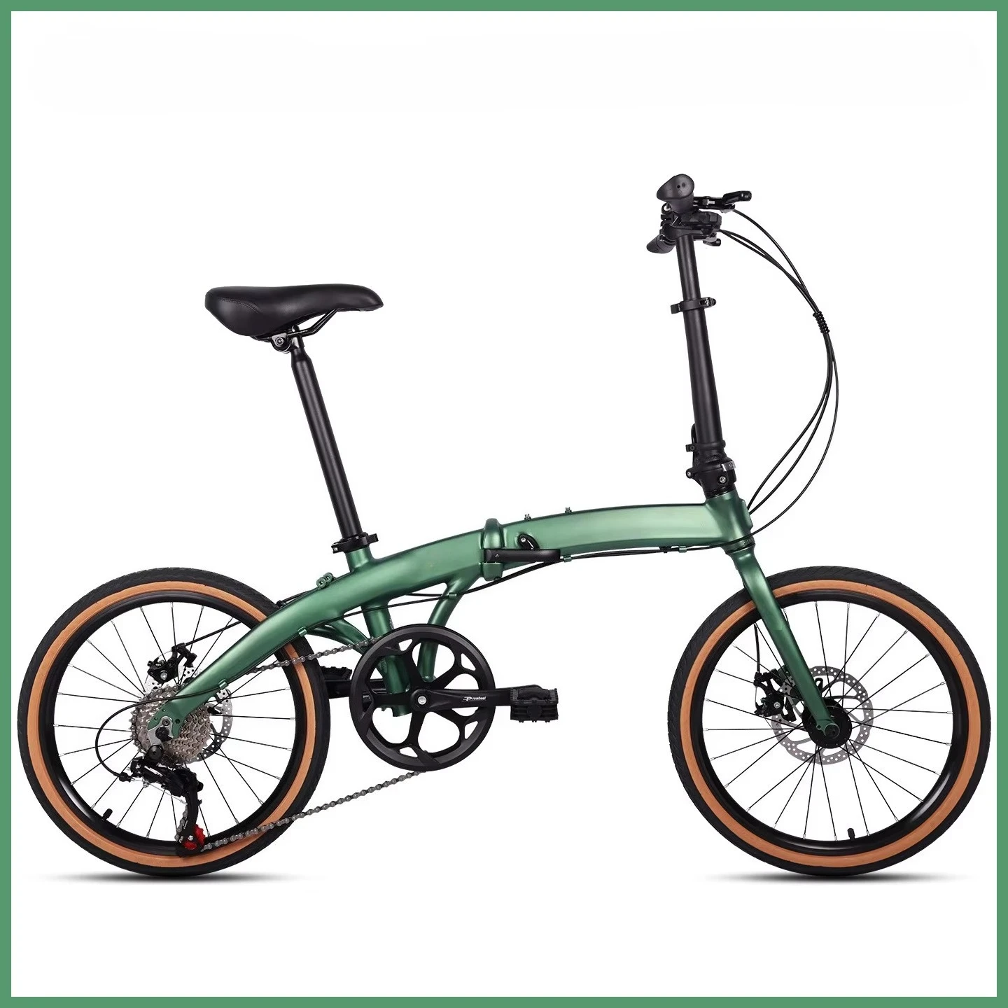 Most Popular Ultra Light Aluminum Alloy 8 Speed 20-Inch Disc Brake Portable Folding Bike for Men and Women Adults