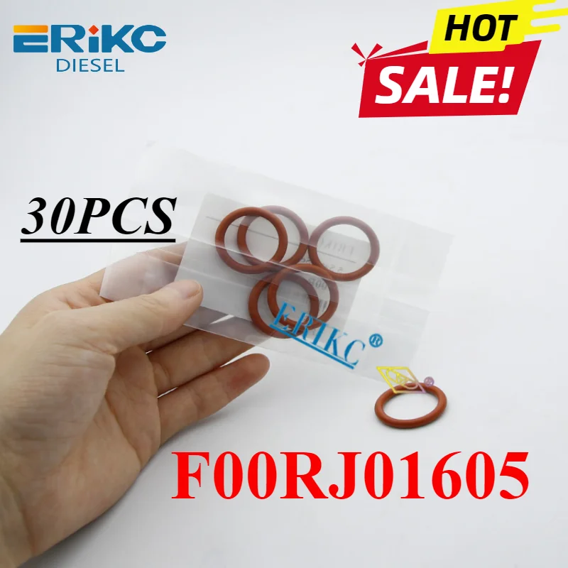 30PCS F00RJ01605 Common Rail Seal O-Ring F00R Rubber O Ring Set Assortment Kit F 00R for BOSCH 120 Series Injector