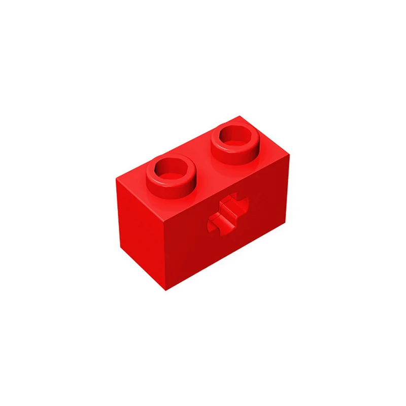50 Stück 32064 Baustein 1x2 mit Achsloch, Baustein-Sammlungen, modulare GBC-Spielzeuge für technische MOC-Bauklötze – Detail 4