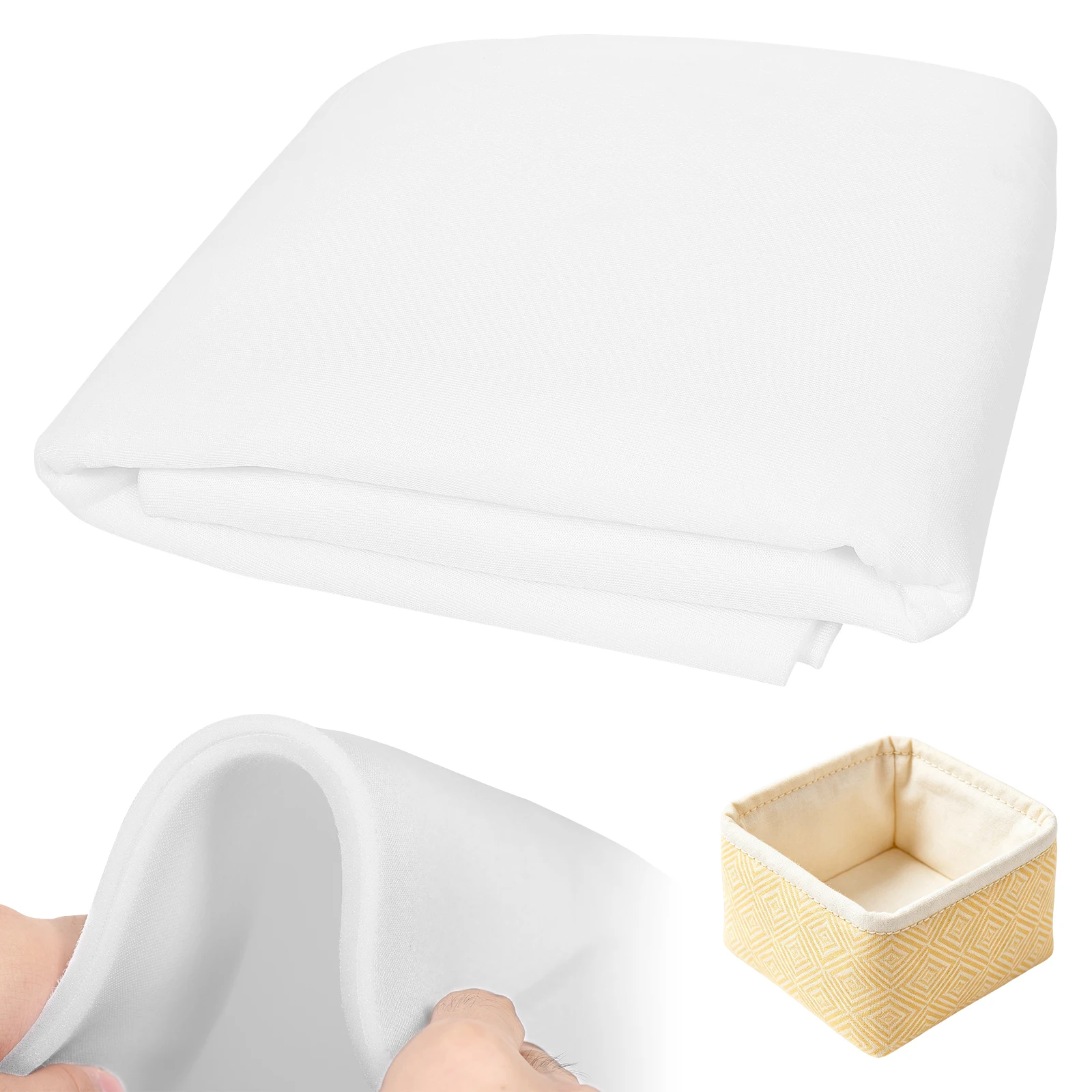 3/5mm Thick Foam Stabilizer for Sewing Double Side Fabric Batting Non Fusible Sew In Insert for Bag Making and Quilting Crafts