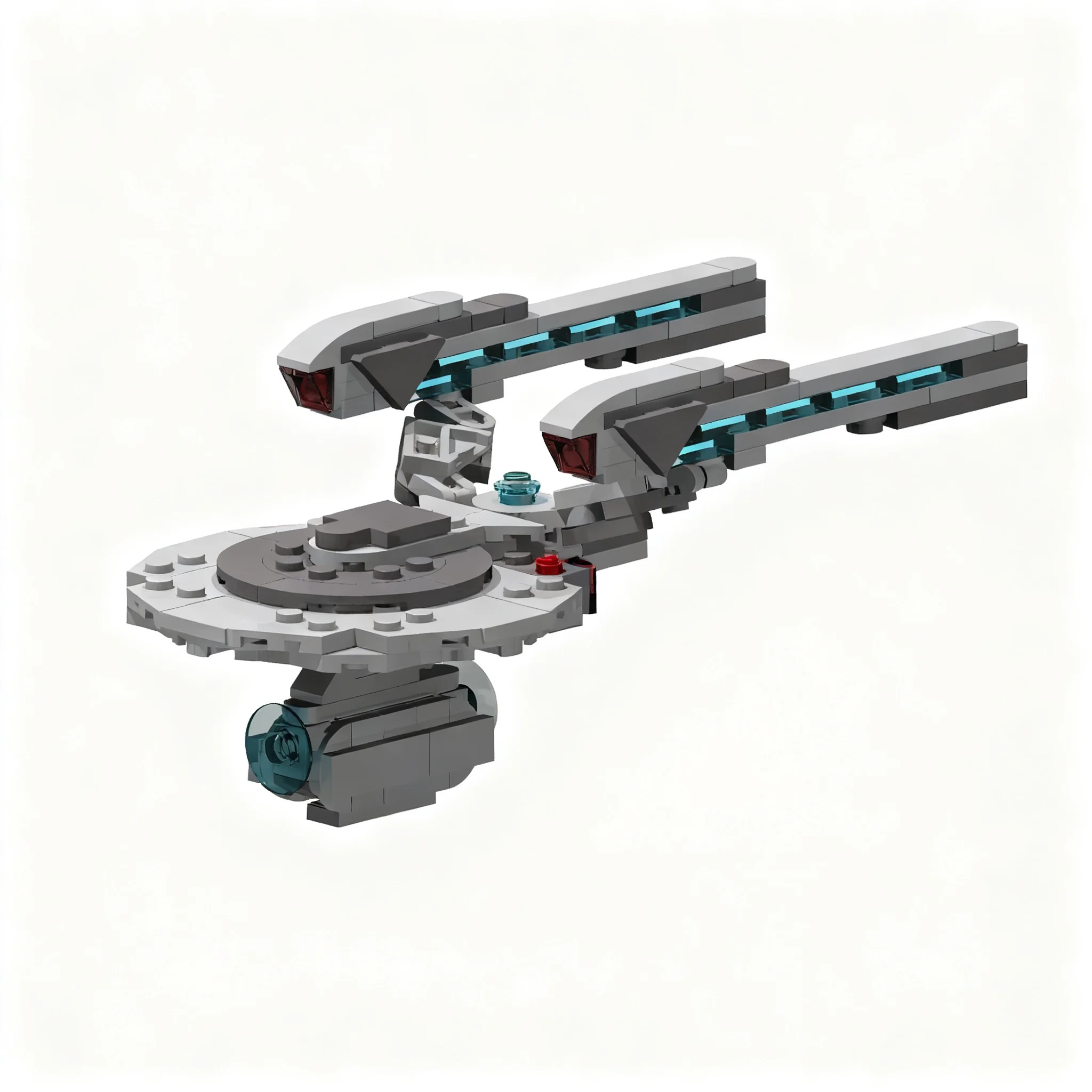 166pcs MOC Space Plymouth-Class Utility Cruiser STO Plymouth Model Toy Building Blocks Construction Christmas Gift 3D Creative