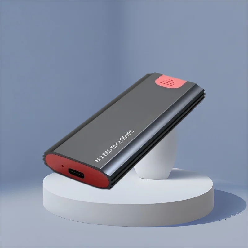 Custodia M.2 NVMe Scatola di archiviazione SSD USB 3.2 10Gbps 6Gbps Doppio protocollo Custodia esterna per unità a stato solido M2 HD Disco rigido senza attrezzi