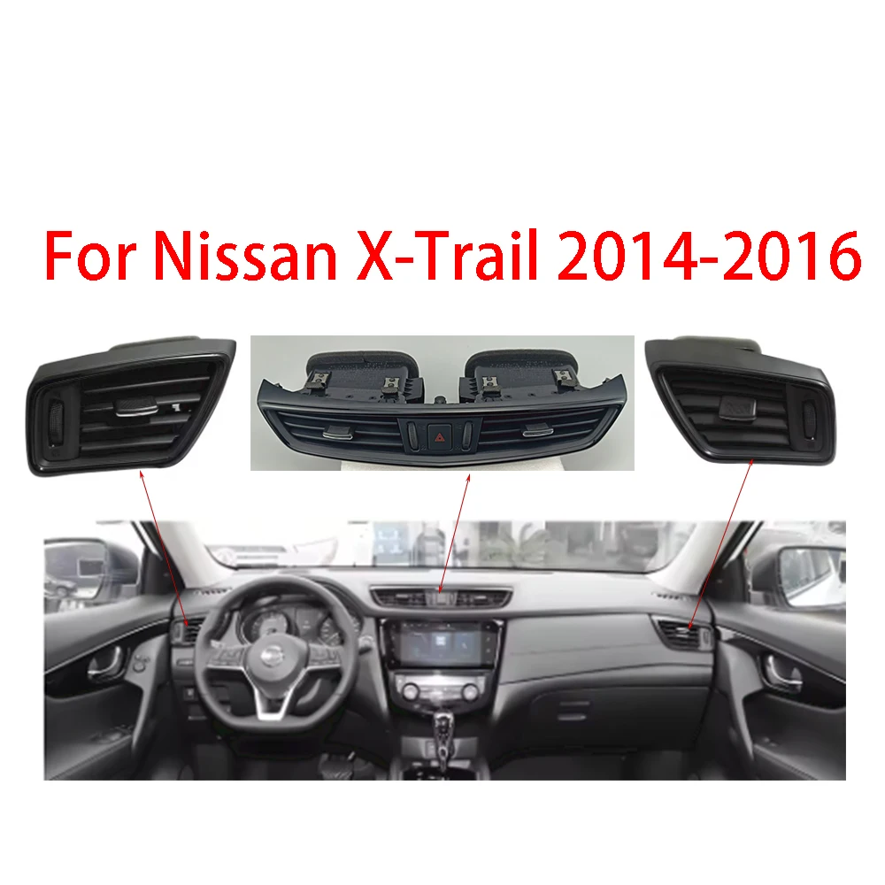 

Auto Front Middle Dashboard Air Conditioning Outlet A/C Vent for Nissan X-Trail 2014-2016 Qashqai 2016-2022