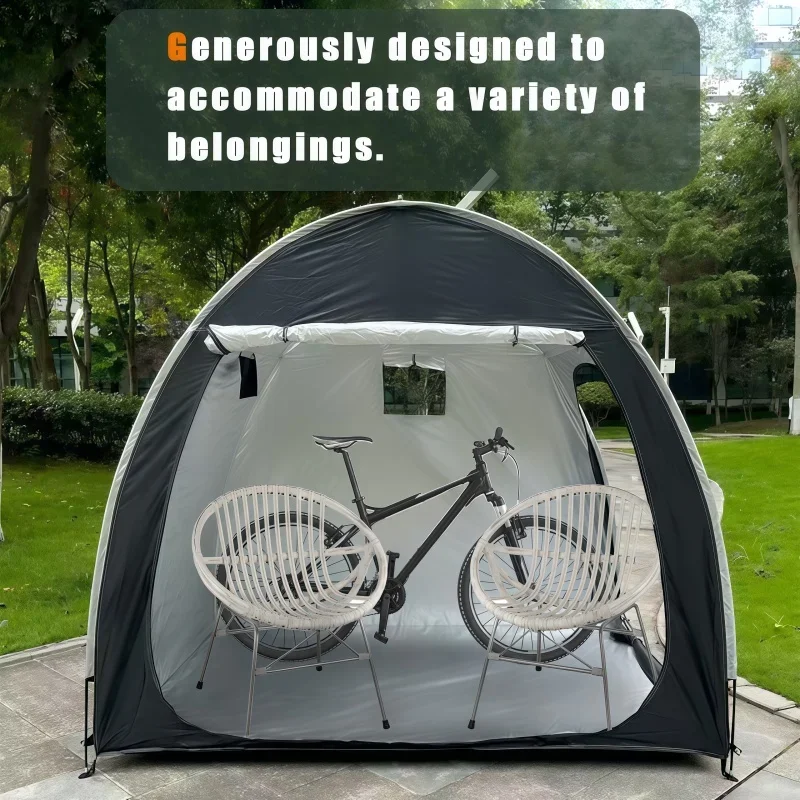 Portable Thickened Oxford Cloth Bike Shelter Private Travel Tent for Outdoor Hiking Cycling Camping And Travel
