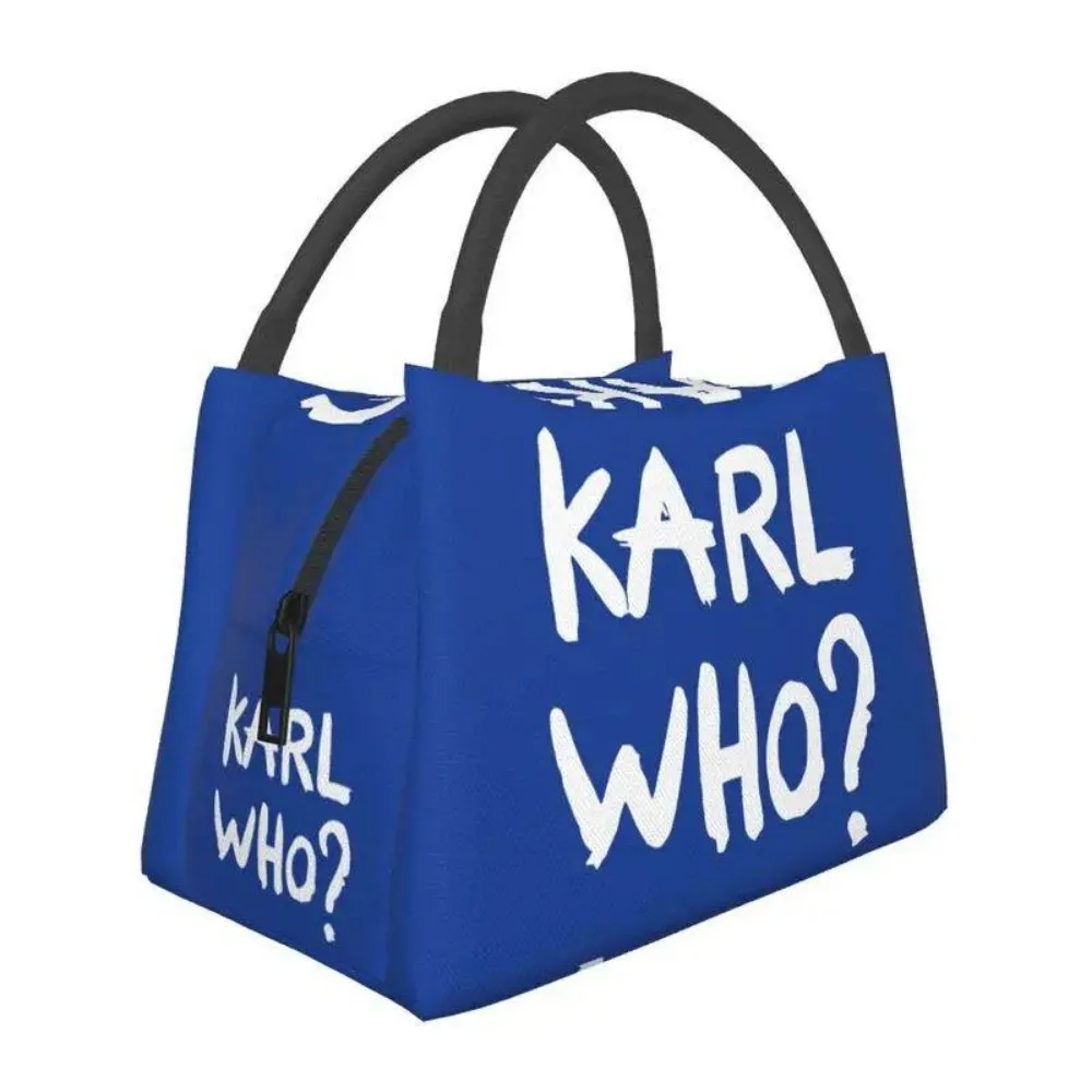 Karl Who Thermal Cooler Bags Portable Picnic School Oxford Lunch Box Bento Pouch  Shopping Bag Large Capacity Merch Grocery Bag