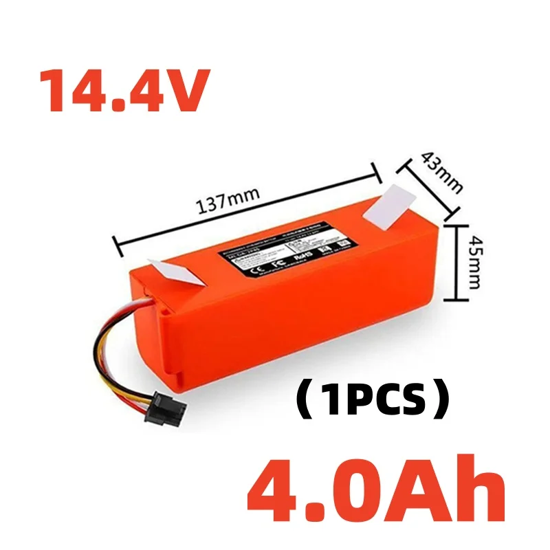 14.4V 12800mAh Vervangende Batterij voor Xiaomi Roborock S55 S60 S65 S50 S51 S5 MAX S6 Robot Stofzuiger