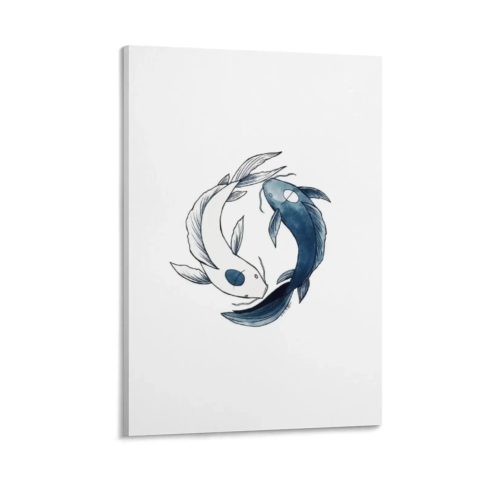 

Tui and La - Yin & Yang Koi Canvas Painting wall decoration paintings Wall paintings fashion wall paintings