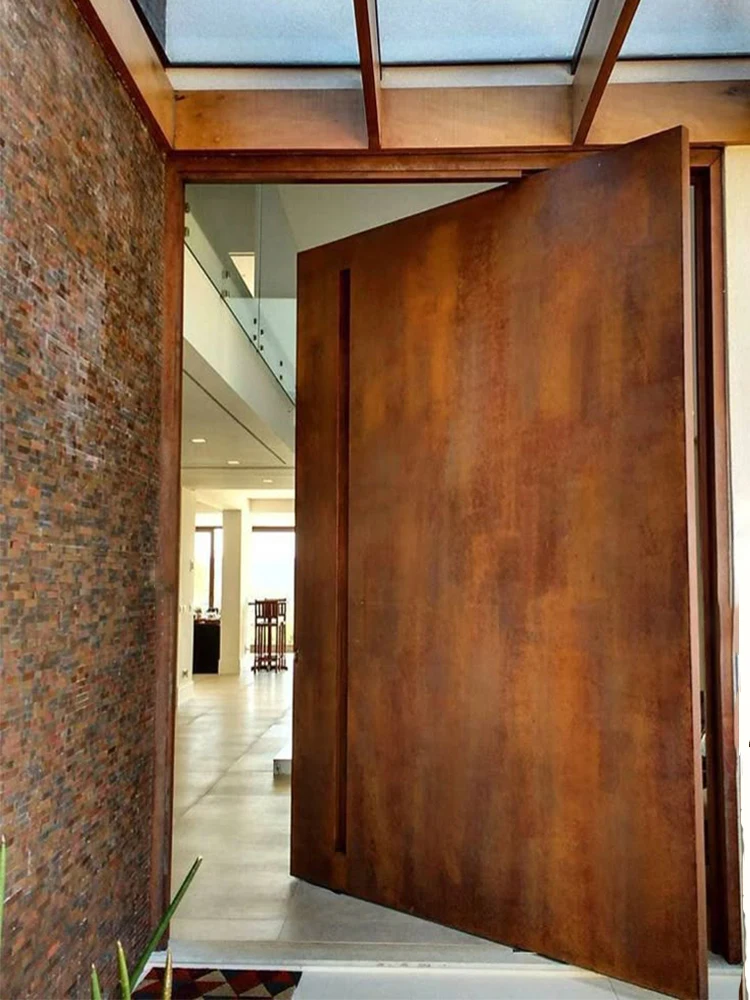 Sixinalu 1.5X2.2M Entrance Povit Doors Security Entry Gate Door Aluminum Front Interior Commercial Door Panel Home Decor Custom