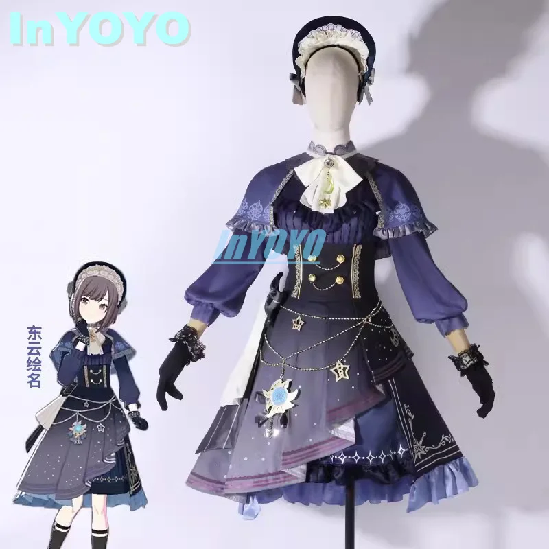 InYOYO Shinonome Ena Cosplay Costume PJSK Lovely Daily Clothing Lolita Dress Uniform Women RolePlay Halloween Party Outfit New