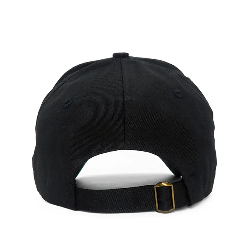 Boné crânio bordado para homens e mulheres, bonés de beisebol esportivo de algodão, padrão preto, snapback, boné masculino do exército, osso hip hop