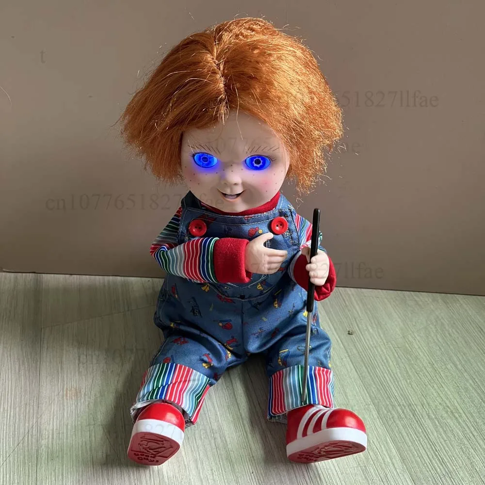 Chucky Figure Sound And Motion Activated 15 inch Action Figure Model Toys Real Clothes Present For Friends Horror Doll