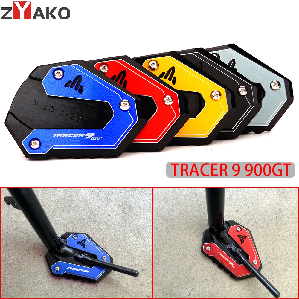 For YAMAHA TRACER 9 GT 7/gt TRACER 900 GT 700 /gt tracer MT09 SP CNC Motorcycle Kickstand Side Stand Extension Plate Pad