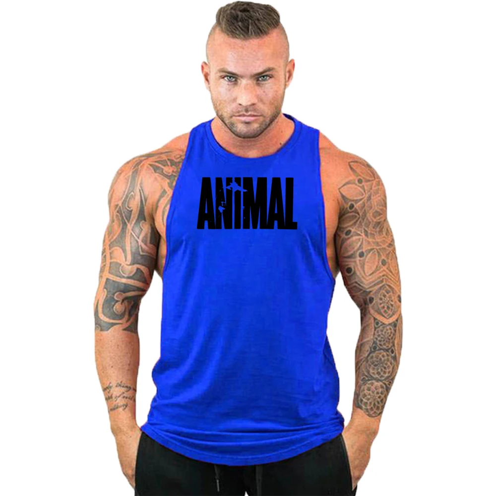 Brand Animal Gym Tanktop Men Fitness Clothing Men\'s Bodybuilding Tank Tops Summer Gym Clothing for Male Sleeveless Vest T Shirt