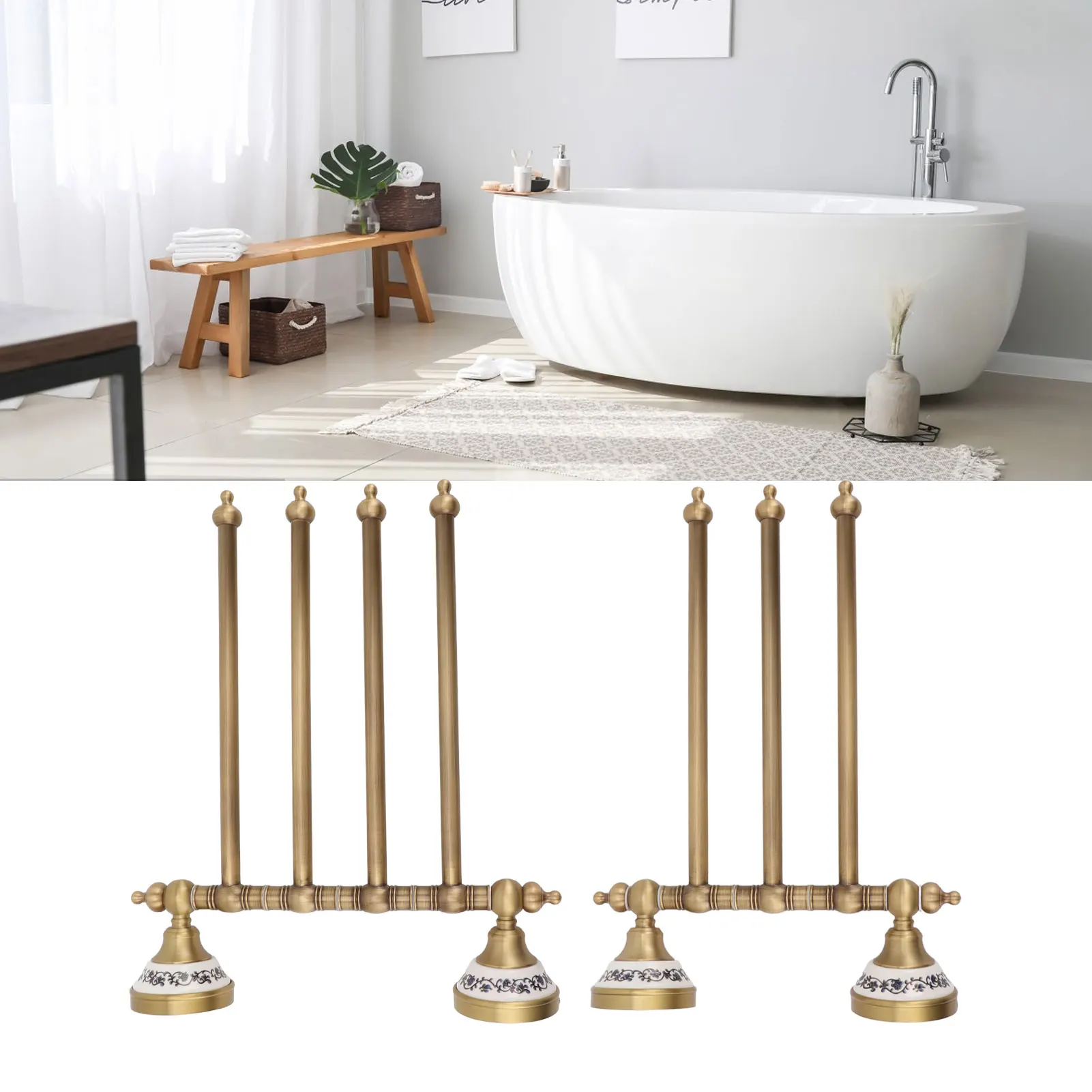 

Swivel Towel Bar Antique Brass Towel Rack Rotated Towel Hanger Holder for Bathroom Swivel Towel Rack Wall Mounted Towel Hanger
