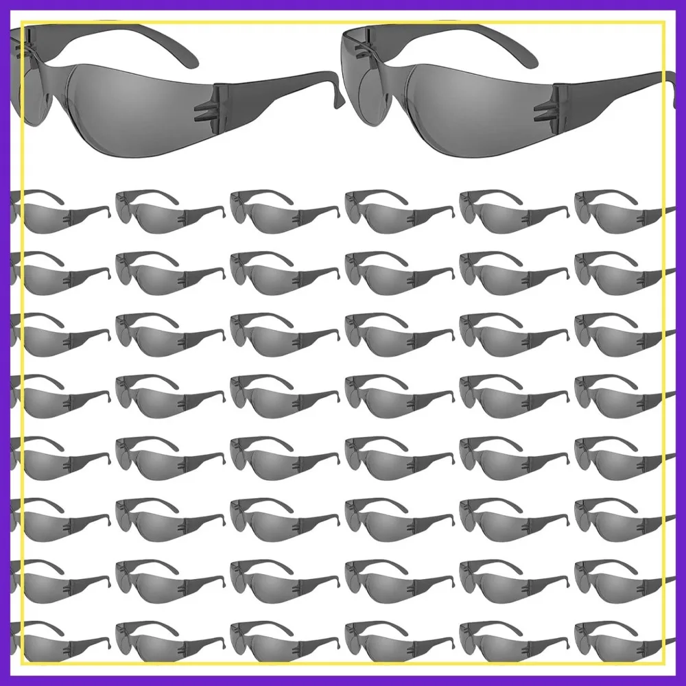 

Tinted Safety Glasses - 50 Pack, ANSI Z87.1 Impact & Scratch Resistant Eye Protection for Work, Lab, Construction