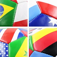 National Flag Printed Football Size 5 Official Match Soccer Ball PVC 2.7mm Thickened Team Training Ball for Outdoor Sports 5