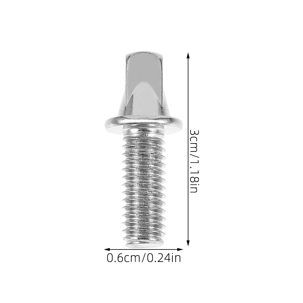 10 قطعة طبل المسمار اكسسوارات المعادن M6 استبدال مسامير لمجموعة طبل كمين جبل أجزاء عالية الدقة مصقول العروة السحابات