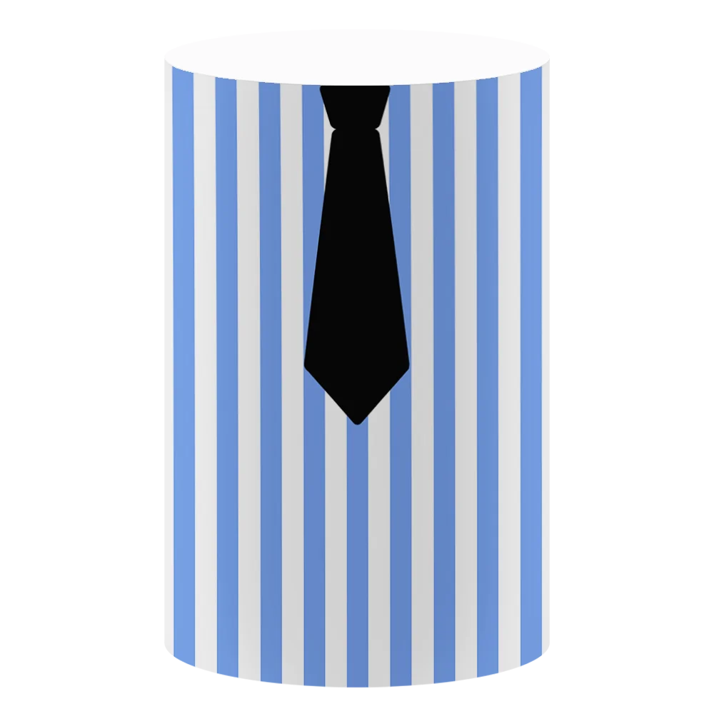 الأزرق المشارب الأسود التعادل اسطوانة طيدة يغطي ليتل بوس حفلات عيد ميلاد ديكور بسط الركيزة غطاء مفرش المائدة الدعائم