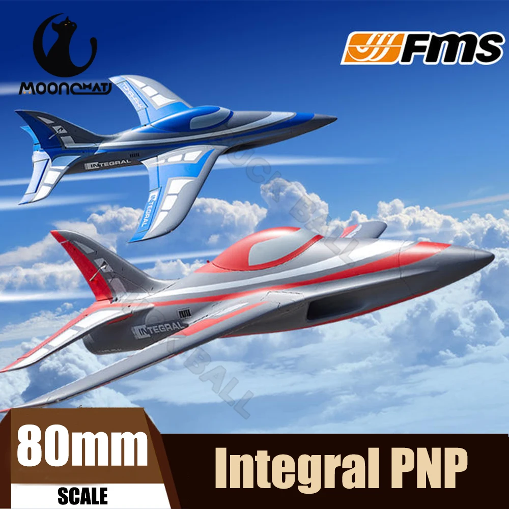 

FMS 80mm Integral RC Airplane PNP Ducted Fan Viper EDF Jet Aircraft Model Electric Plane Assembly Foam Machine RC Fixed Wing Toy