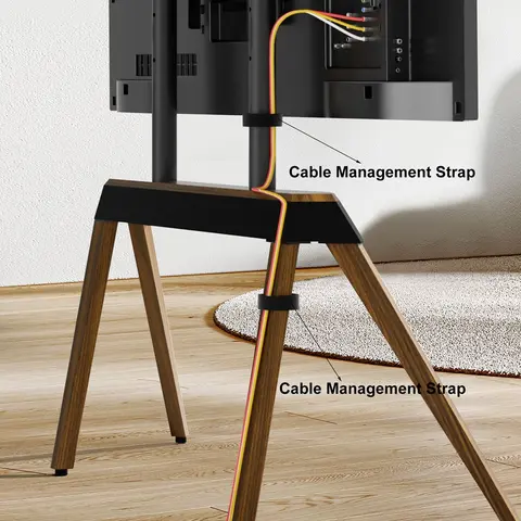 Heavy Duty Metal TV Floor Stand for 40-86 Inches LED LCD Flat Screen Height Adjustable