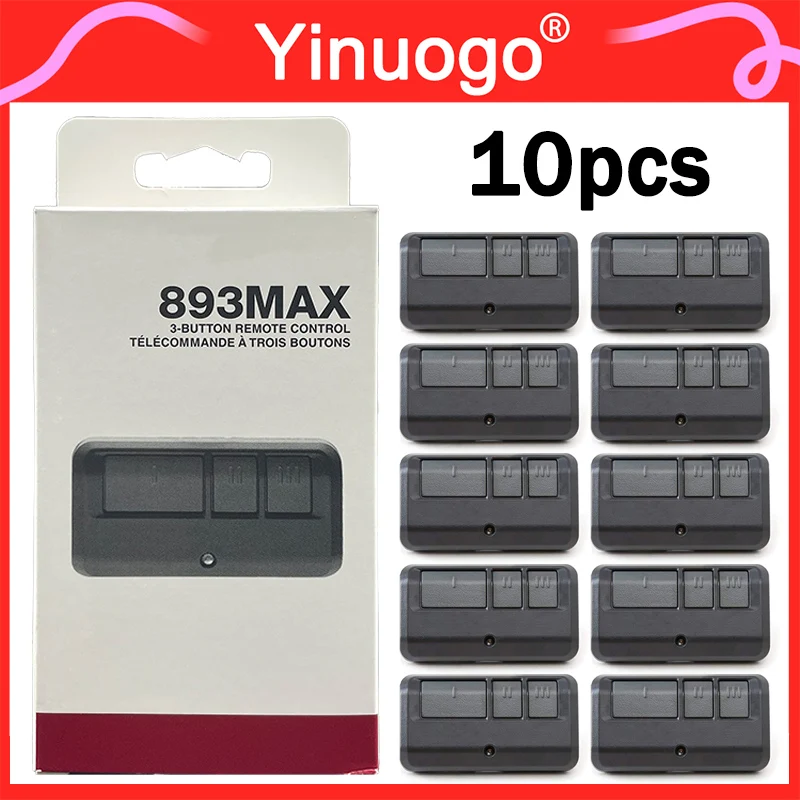 

10PCS 893MAX Electric Gate Remote Control Garage Door Openers For 895MAX 890MAX 891LM 893LM 371LM 373LM 971LM 972LM 973LM 81LM