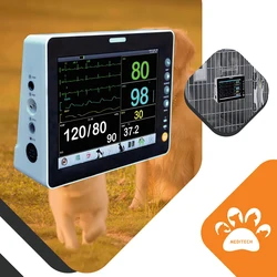 Bedside Cagemount Monitor Portable handle 8.4 inch HD Touch Screen Built-in rechargeable battery Pet Care Room