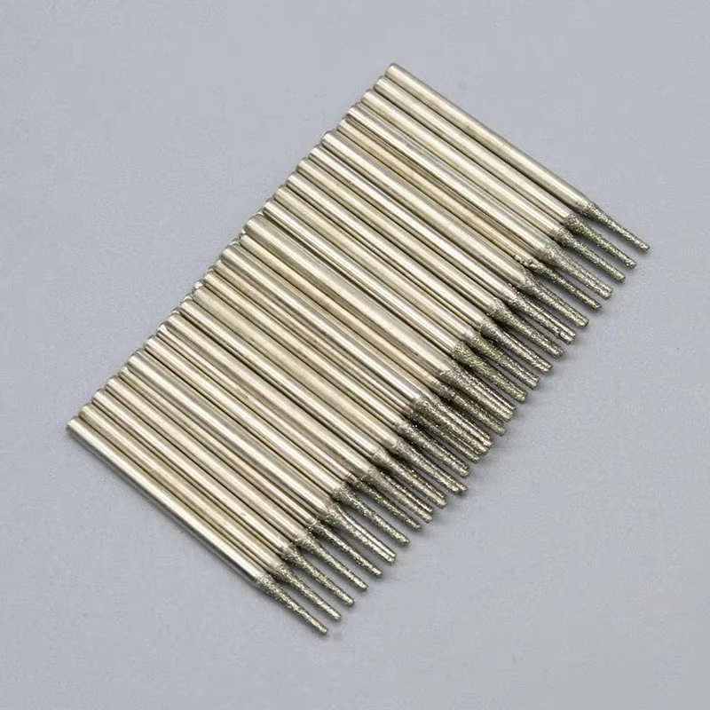 5 ~ 100 шт. 0,4 мм ~ 3 мм сверло с алмазным наконечником для плитки, ювелирных изделий, стеклянного хвостовика диаметром 2,35 мм