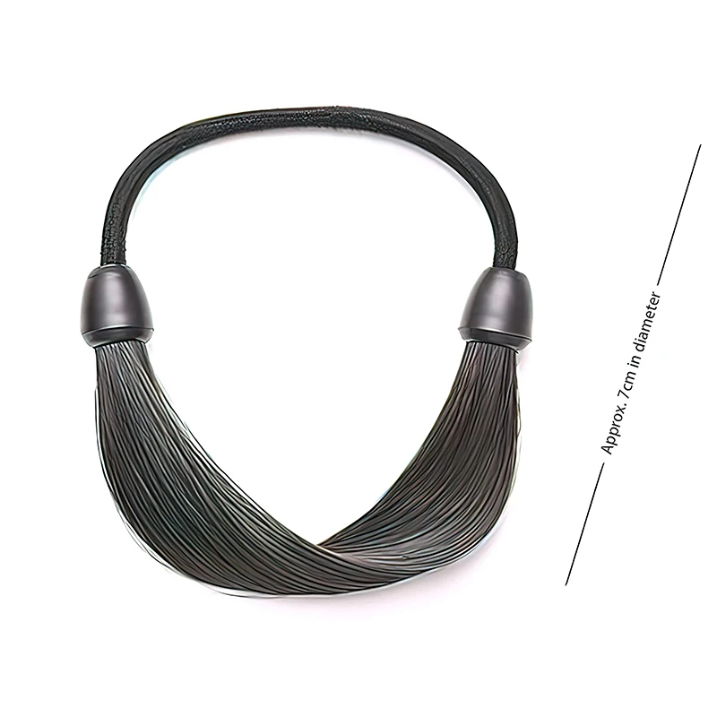 Wig Braided Rubber Band Elastic Hair Rope Tie Head Hair Ring Wig Braid Fixed Hairstyle Elastic Band Extension Ponytail Holder