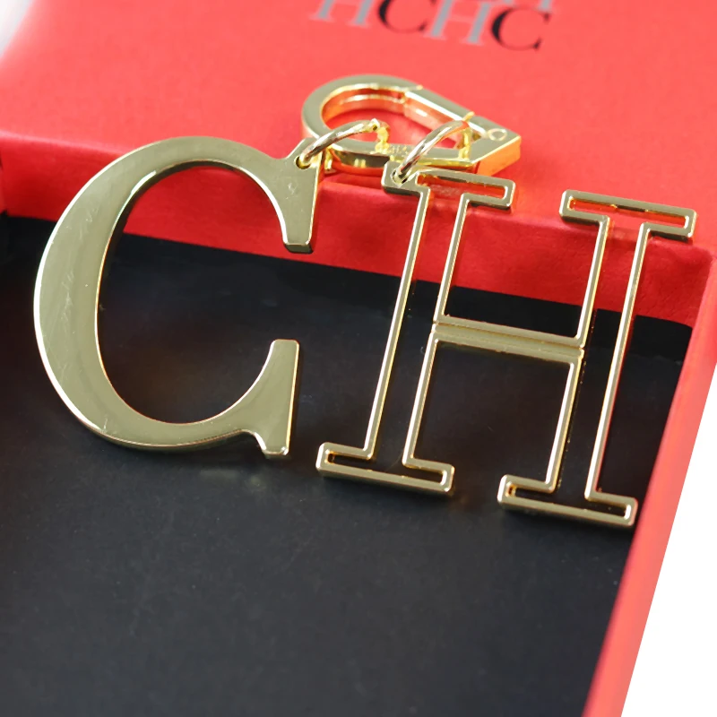 Elegant Gold CH Letter 2026 Premium Metal Decoration Stylish Accessory for Ladies and Daily Decoration