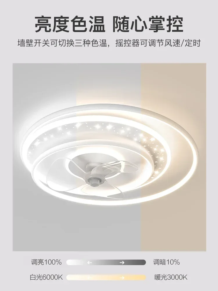 Modern decorative kids led Ceiling lamps Chandelier fan bedroom Ceiling fan with led light and control Ceiling fans with light