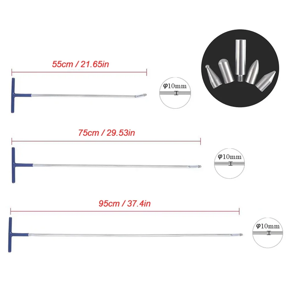 PDR Hooks Rods Auto Dent Repair Hail Remover Car Paintless Dent Removal Door Dent Dings Removal Paintless Tools