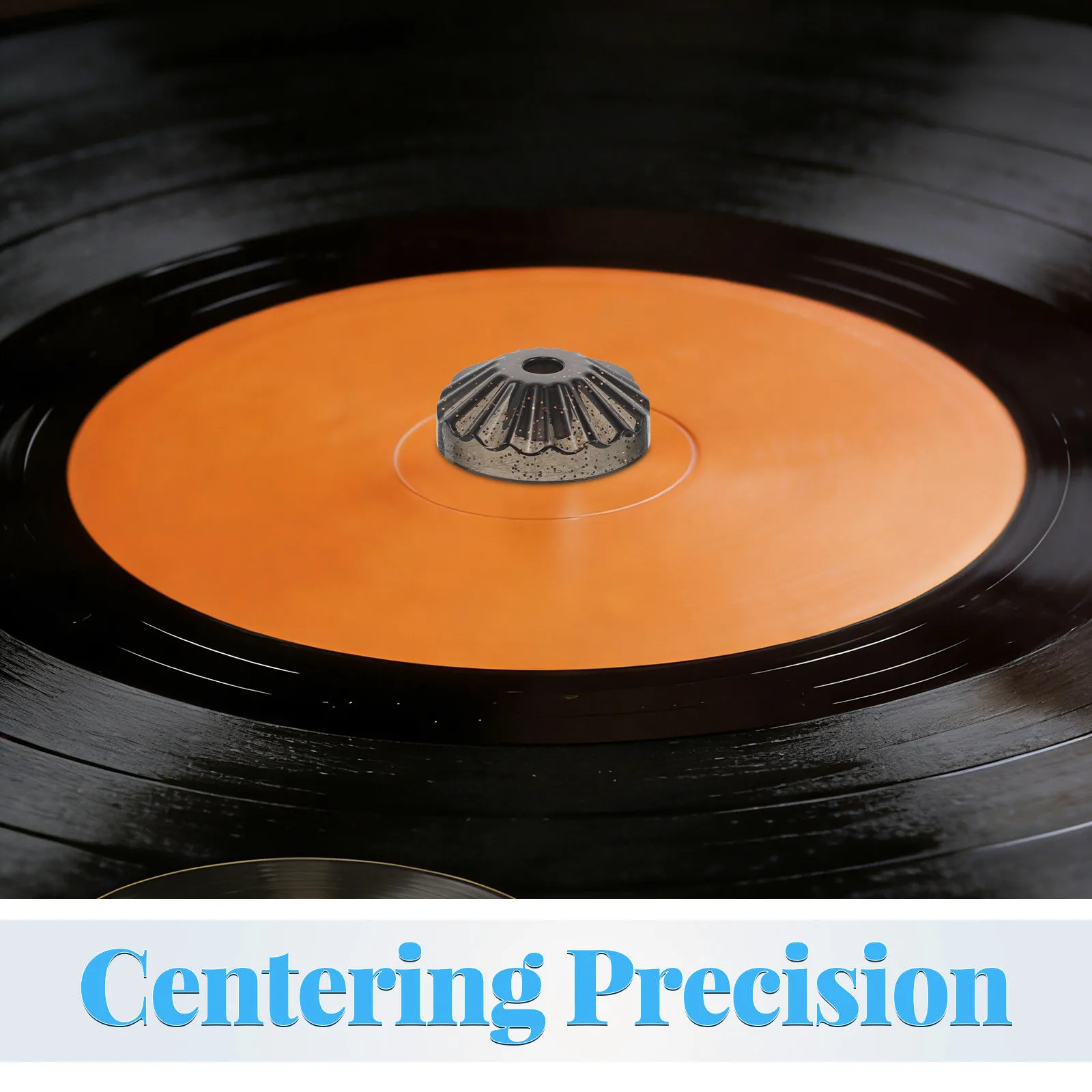 LP45 Vinyl Record Adapter Turntable Weight Clamp for 7-Inch Records – Prevents Skipping, Warping & Enhances Sound