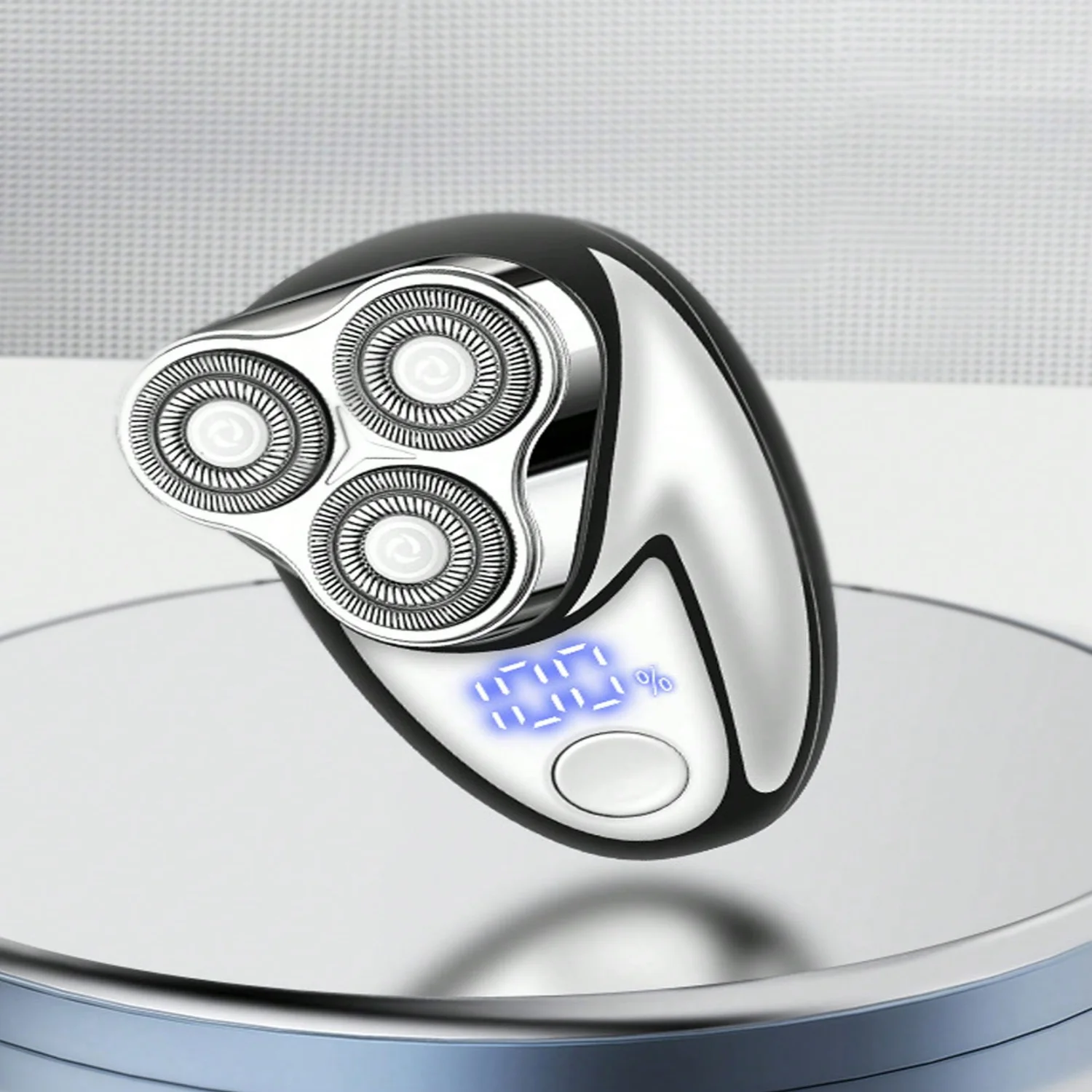 Rede de barbeador de 3 cabeças, totalmente lavável, ipx6, à prova d'água, para uso doméstico, carro, viagens e ao ar livre, 1 peça