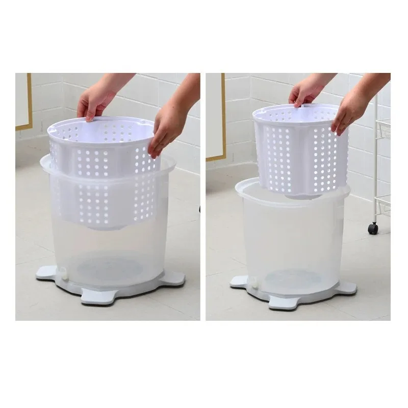 Manual Washing Machine Without Electricity Student Dormitory Hand-cranked Elution Integrated Washing Socks