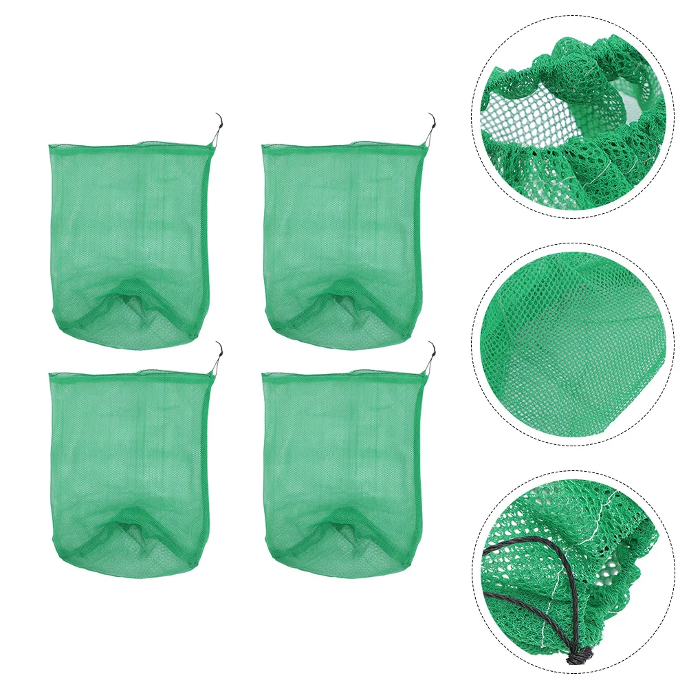 

Fishing Net 4 Pcs Compact Lightweight Nylon Mesh Small Storage Outdoor Durable Reliable Fish Fish Bag Catching