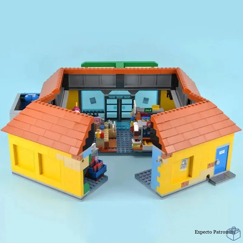 Novo 2179 pçs o kwik e mart loja virginia simpsons conveniência supermercado 71016 bloco de construção modelo aniversário presentes natal