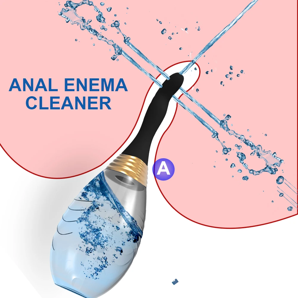 Anal Butt Cleaner Kesehatan Enema Anal Shower Vagina Alat Kebersihan Kesehatan Karet Medis Mainan Seks Dewasa untuk Wanita Pria