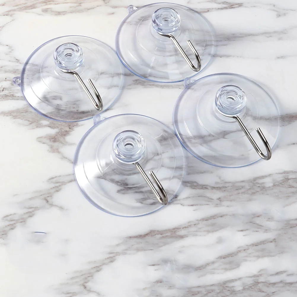 

10pcs PVC Cup Hooks Stainless Steel Hangers Multipurpose Fixing Hook Easy Install for Bird Feeder Flowerpot