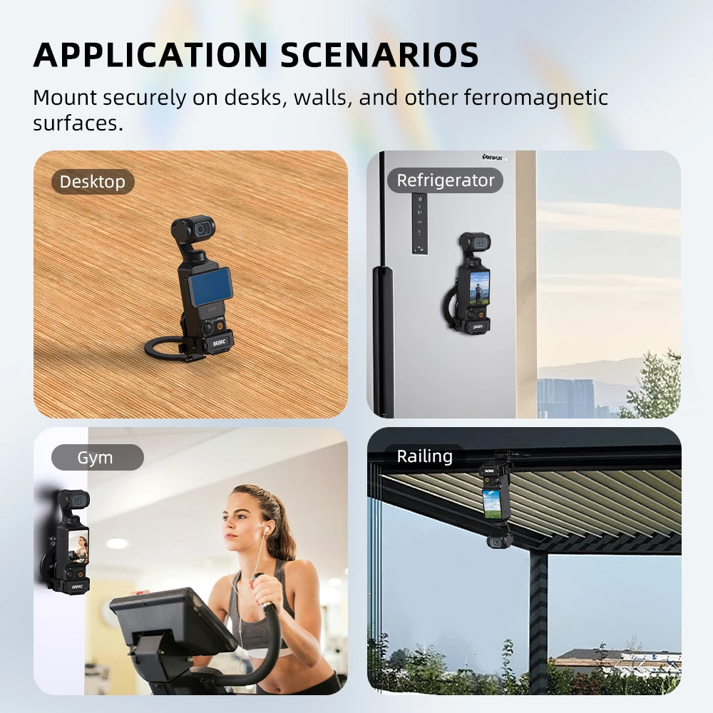 BRDRC Magnetischer Adapterhalter für DJI Osmo Pocket 4/3, Magsafe-Halterung für iPhone 17/16/15/14/13, Pocket 4/3 Zubehör – Detail 15