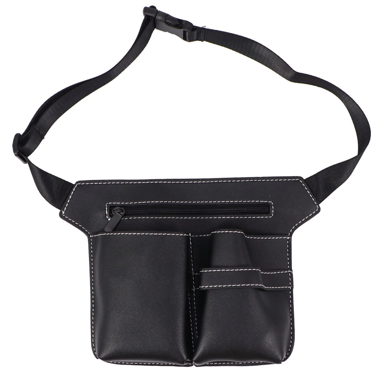 

Barber Waist Bag Black Durable Storage Pouch For Haircut Tools Large Capacity Multi Pocket Design Suitable For Pet
