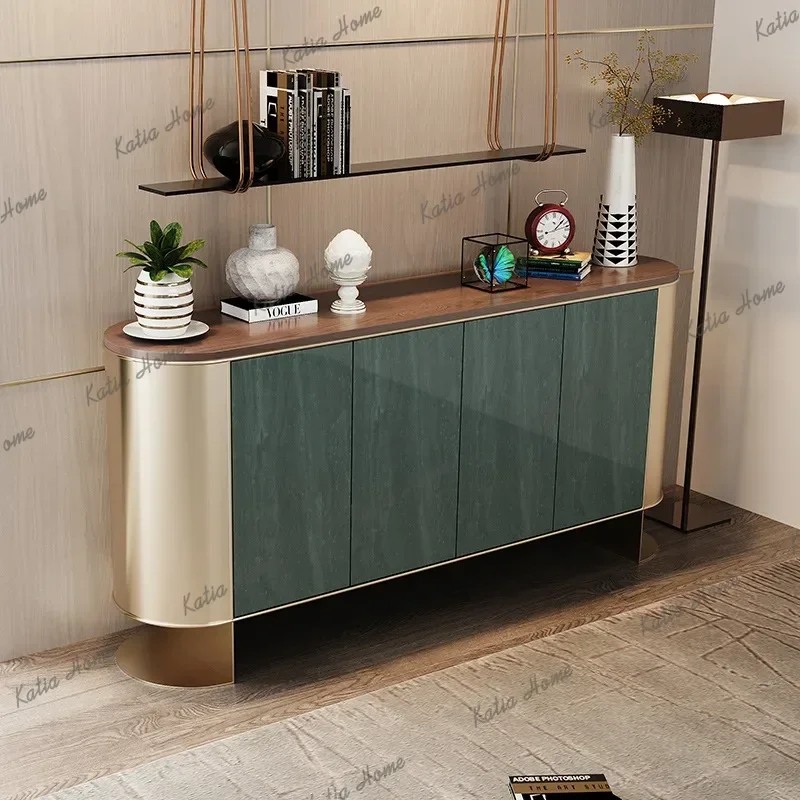 YJ Italian Luxury Living Room Cabinets High-end Modern Minimalist Cabinets Storage Organization Cabinet Home Furniture Muebles L