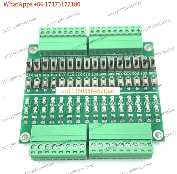 k3 Universal 16-Channel PLC I/O Test Board DC5-28V Debugging Simulator Module NPN/PNP/Relay Compatible Spare Parts
