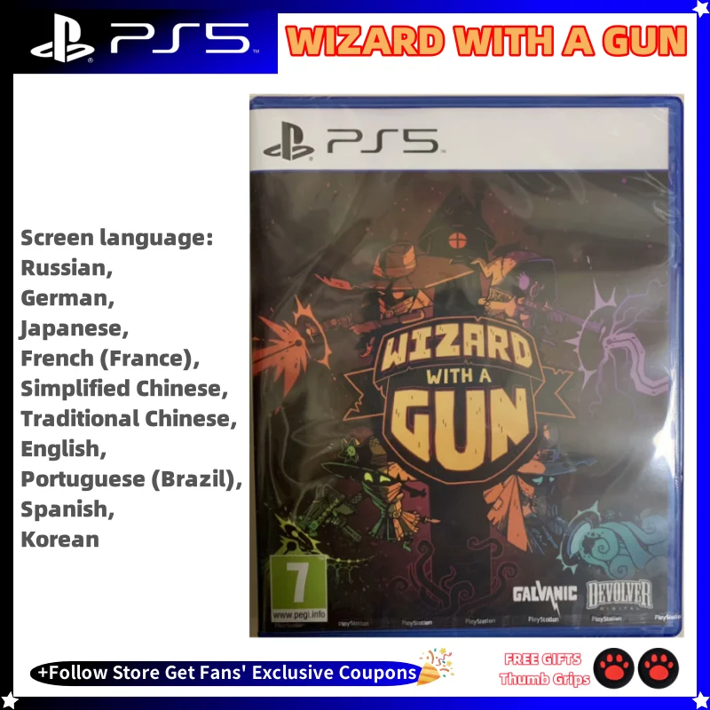 

Playstatio5 PS5 Genuine New Game CD Wizard with a Gun Playstation5 Game Card Ps5 Games Wizard with a Gun